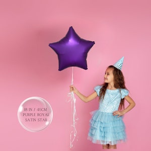 Astronaut Balloon Bouquet: Space Party Decor, Rainbow Number Balloons 18" Purple RoyalStar