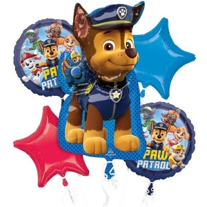 Chase Paw Patrol Balloon Bouquet: Birthday Party Decorations