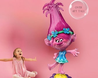 Trolls Poppy Balloon Bouquet - Licensed Anagram Party Decoration