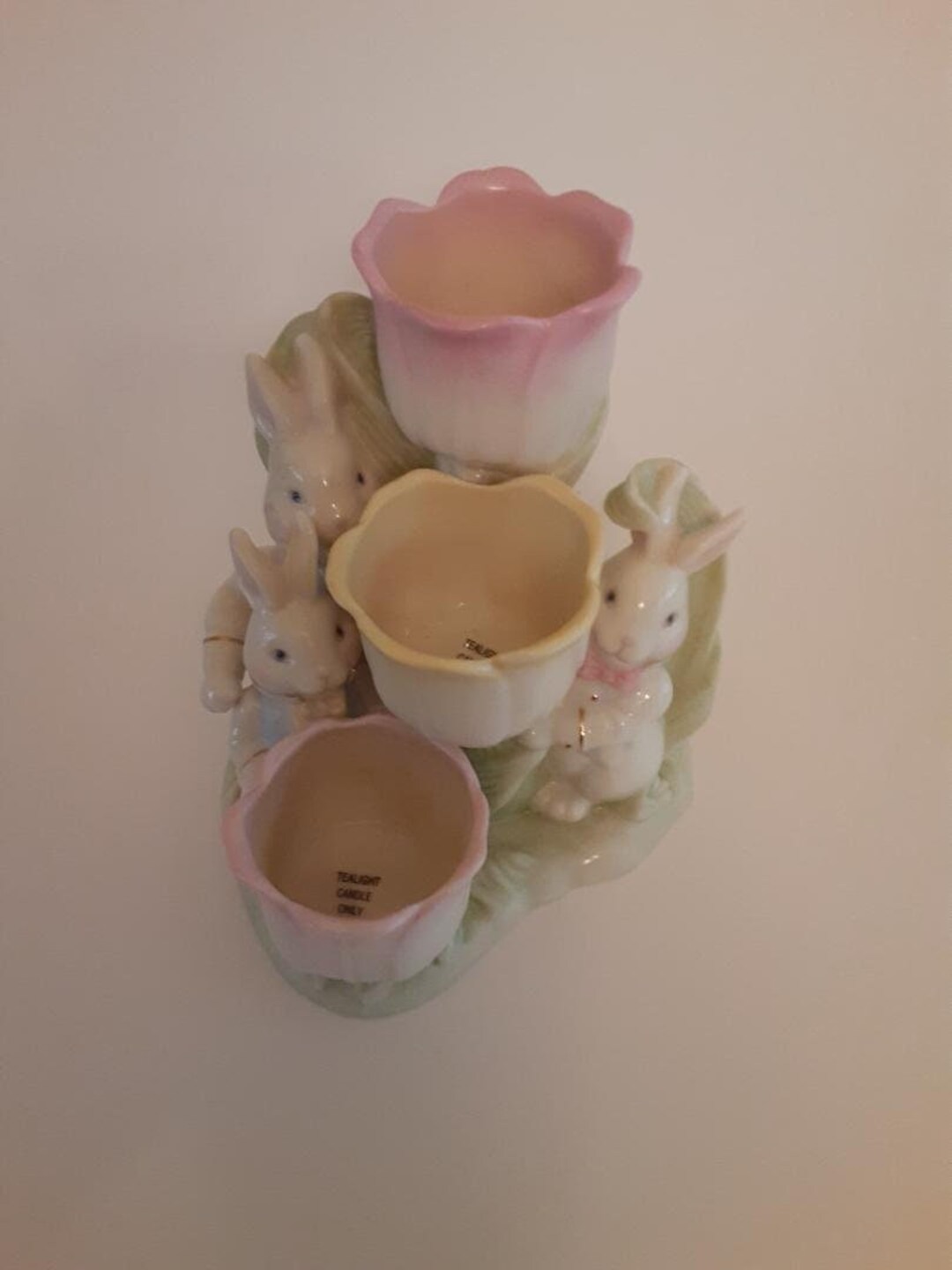 Ceramic Easter Bunny Bunny Candle Holder Rabbit Candle Etsy
