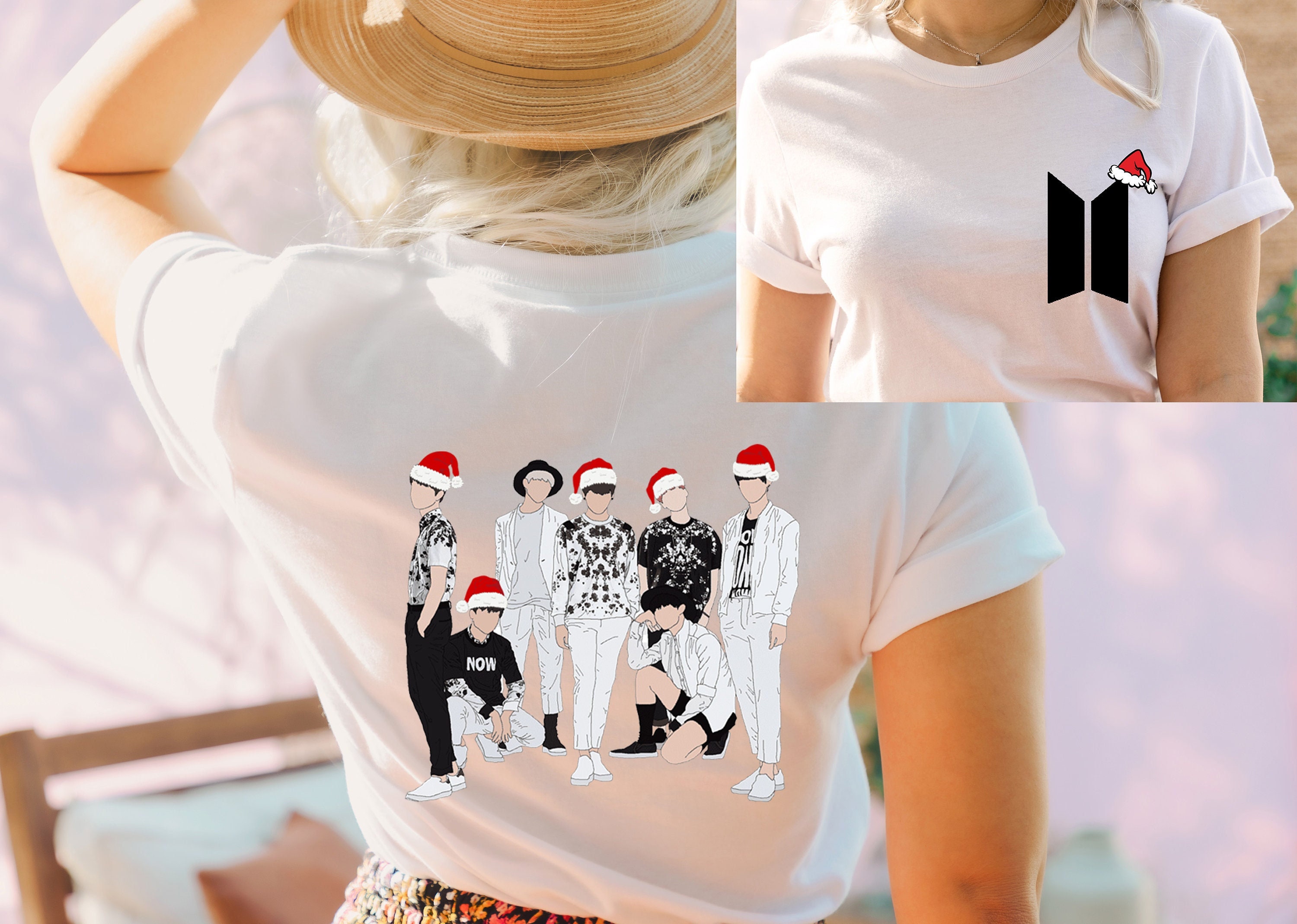 Kpop Xmas Shirt,Bangtan Christmas Shirt,Christmas Korean Group Shirt