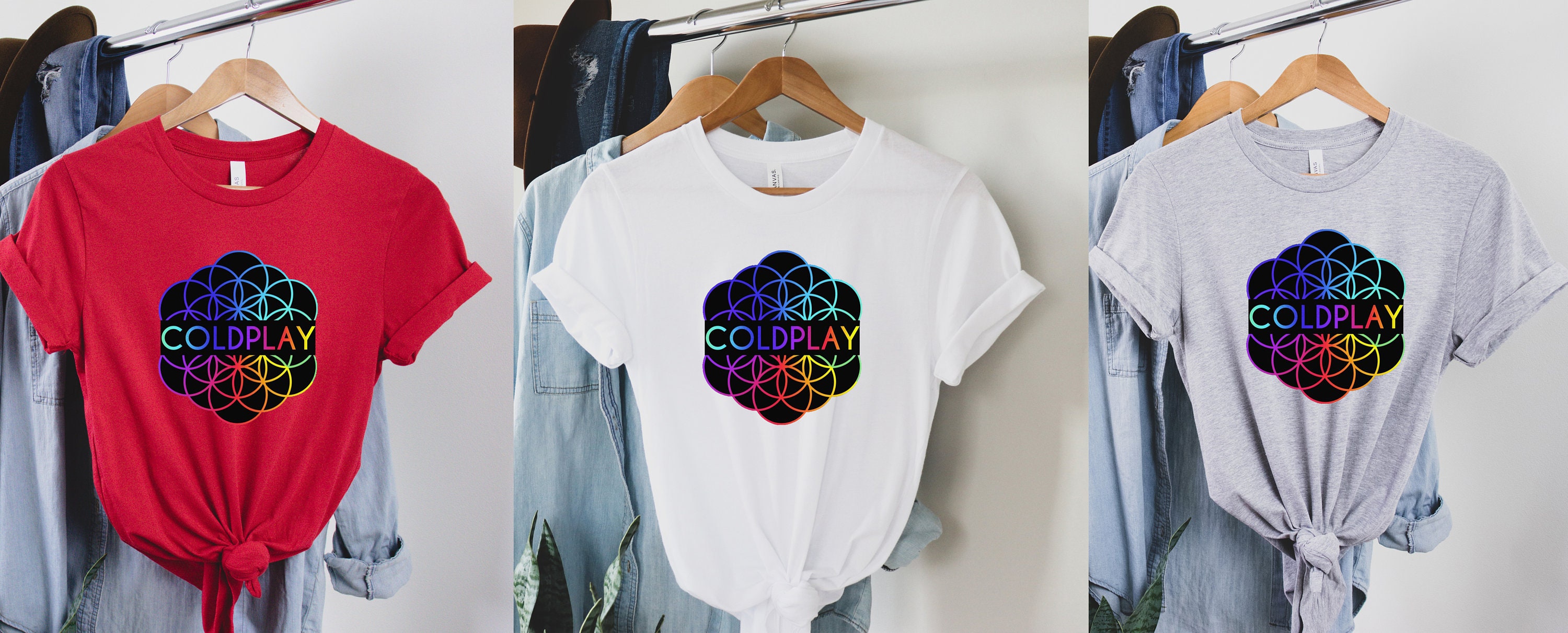 Discover Camiseta Coldplay Music Of The Spheres Tour 2023 Coldplay Concieto para Hombre Mujer