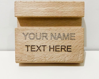 Personalized Wooden Phone Tablet Holder Engrave Any Text Custom Phone Stand Fits to Any Phone