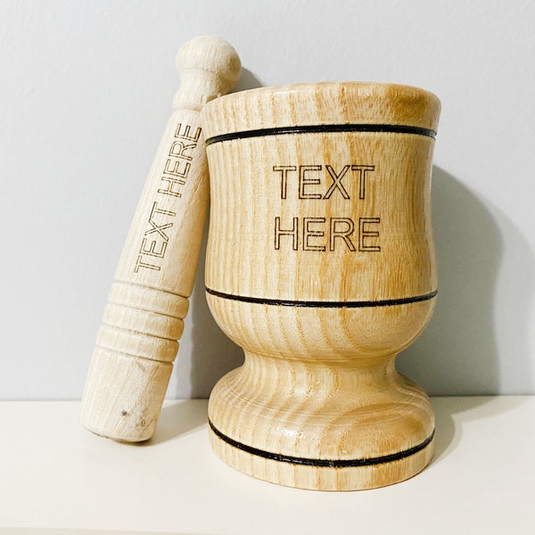 Custom Mortar and Pestle Etsy