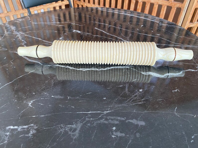 Wooden Noodle Cutter Rolling Pin 23cm Pasta Cutter Dumpling Cutter