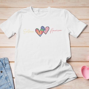 Eritrean American Shirt | Eritrea Women&#39;s Shirt | Cute Eritrea Shirt | Eritrean Roots Shirt | Eritrea Gift | Back to School Shirt