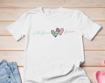 South African American Shirt | South Africa Women's Shirt | Cute South Africa Shirt | South African Roots | South Africa Gift | School shirt