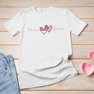 Indonesian American Shirt | Indonesia Women's Shirt | Cute Indonesian Shirt | SHIRTCOPY Roots Shirt | Indonesia Gift | Back to School Shirt