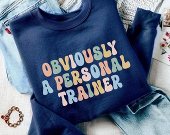 Ovviamente una felpa con cappuccio da personal trainer, regalo divertente e sarcastico per allenatore atletico, felpa con cappuccio da personal trainer, regalo carino e impertinente per istruttore di fitness.
