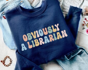 Uiteraard een bibliothecaris-sweater, grappig sarcastisch literatuur geletterdheid leraar cadeau schattig sassy bibliotheek-sweater, bibliothecaris grappig sweatshirt