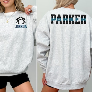 Benutzerdefinierte Wrestling Mom Sweatshirt, personalisiertes Wrestling Name Sweatshirt, Geschenk für Wrestling Mom, personalisiertes Wrestling Wettbewerb Geschenk