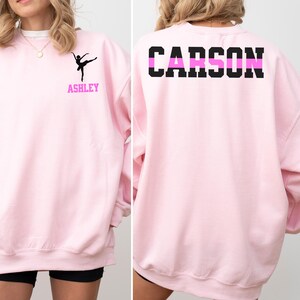 Custom Dance Mom Sweatshirt, Personalized Dancer Name Sweatshirt, Gift for Dance Mom, Dancing Crewneck Pullover Dance Competition Sweatshirt