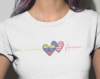 Venezuelan American Shirt | Venezuela Women's Shirt | Cute Venezuela Shirt | Venezuelan Roots Shirt | Venezuela Gift | Back to School Shirt