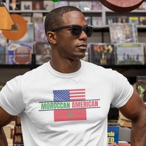 Moroccan American Shirt | Morocco Shirt | Kids Morocco American Shirt | Moroccan Roots Shirt | Morocco Gift | Back to School Shirt