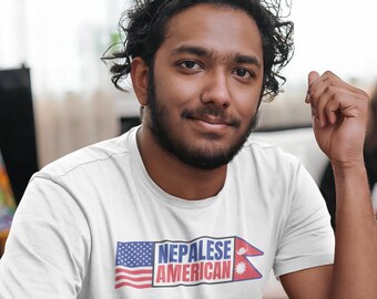 Nepalese American Shirt | Nepal Shirt | Kids Nepal American Shirt | Nepalese Roots Shirt | Nepal Gift | Back to School Shirt