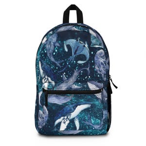 Magical Ocean Backpack - Students, Commuters, Vibrant School Bag, Multiple Compartments,  Padded Straps, Adventure, Ocean Lovers, Diver Gift