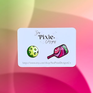 Pickleball Stud Earrings