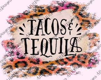 Design de tacos e tequila | design de impressão de chita | Projeto Cinco de Mayo | sublimação | arquivo png