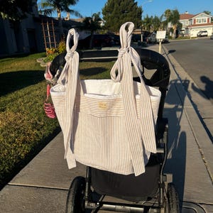 Stroller Bag, Stroller caddy, Stroller organizer,Babyshower gift,new mom essentials,baby gear,Beach tote, on the go tote, Car bag, Dance bag