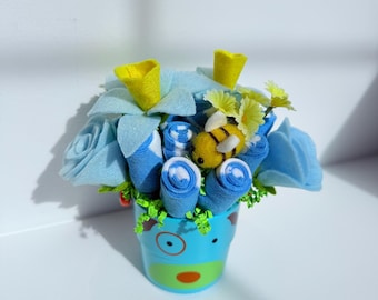 Baby shower gift baby socks bouquet