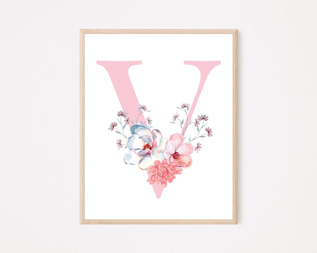 Nursery Decor Art, Nursery Letters Pink, Nursery Prints, Baby Nursery