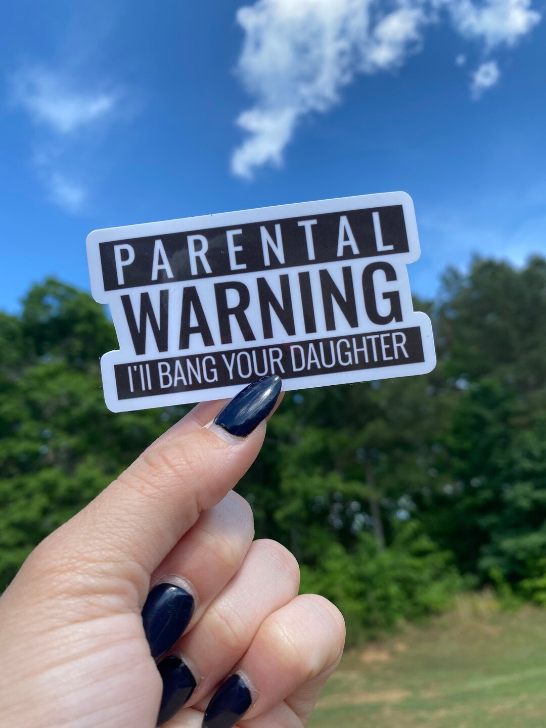 Parental Warning Sticker Etsy