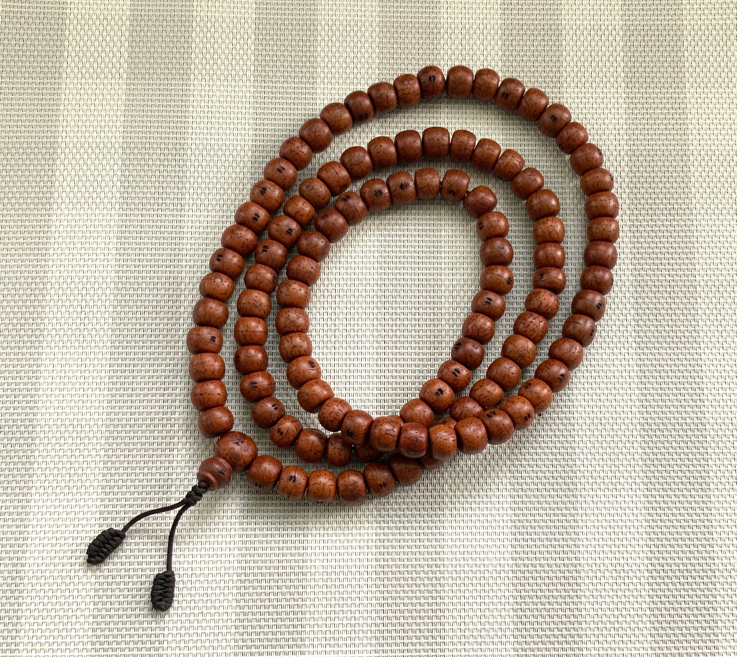 Natural Bodhi Seed Mala. Premium 108 Phoenix Seed Beads Prayer Japa Mala  Necklace for Meditation. Blessed and Enerzized 