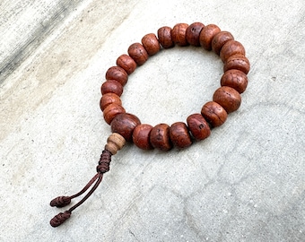 Natural Bodhi Seed Bracelet. Premium Phoenix Seed Beads Prayer Japa Mala Bracelet  for Meditation. Blessed and Enerzized