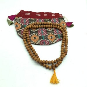 108 Beads Genuine Sandle Wood Tibetan Meditation Prayer Japa Mala