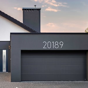 10 Inch THIN MODERN House Numbers, Big House Numbers, Building Numbers, Condo Numbers, Aluminum Plastic Composite Numbers, New House Gift