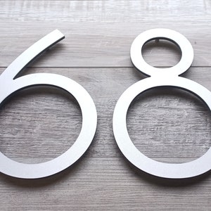 8 Inch House Numbers, Townhouse Numbers, Single House Numbers, Address Numbers, Condo Numbers, Aluminum Plastic Composite Numbers