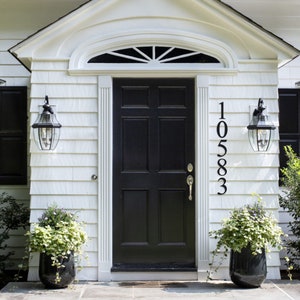 3 Inch House Numbers, Mailbox Numbers, Black Numbers, Silver Numbers, Aluminum Plastic Composite Numbers