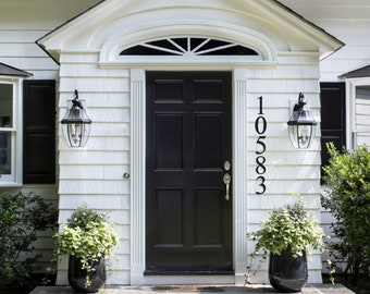 3 inch huisnummers, brievenbusnummers, zwarte nummers, zilveren nummers, aluminium plastic composietnummers