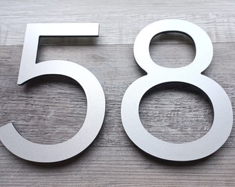 3 Inch THIN MODERN House Numbers, Mailbox Numbers, Condo Numbers, Gift for New House, Aluminum Plastic Composite Numbers