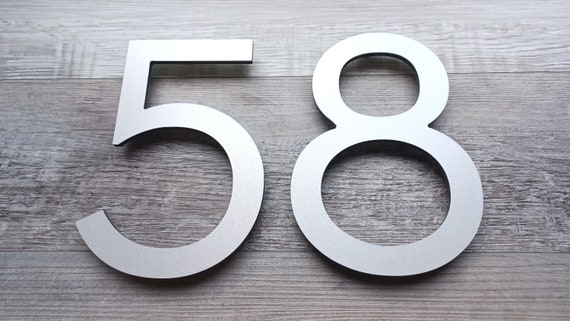 3 Inch THIN MODERN House Numbers, Mailbox Numbers, Condo Numbers, Gift for New House, Aluminum Plastic Composite Numbers