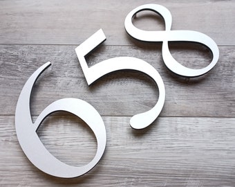 5 Inch House Numbers, Townhouse Numbers, Door Numbers, Address Numbers, Condo Numbers, New House Gift, Aluminum Plastic Composite Numbers