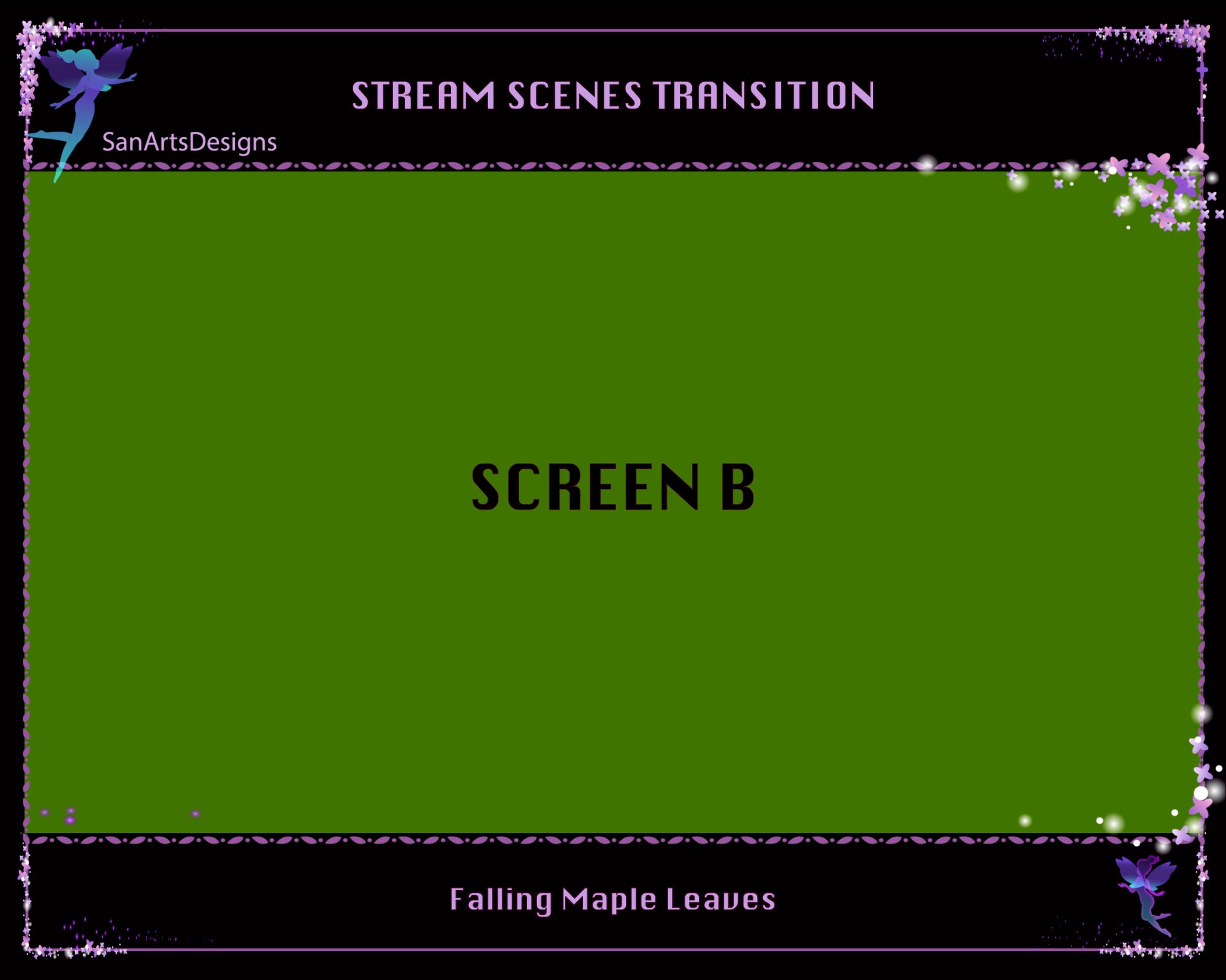 Falling Maple Leaves Twitch Stream Scenes Transition, Falling Maple ...