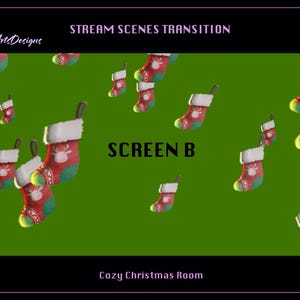 Falling Socks Twitch Stream Scene Transition, Falling Socks Twitch Stream Stinger, Christmas Twitch Transition for Streamer, OBS, Streamlabs