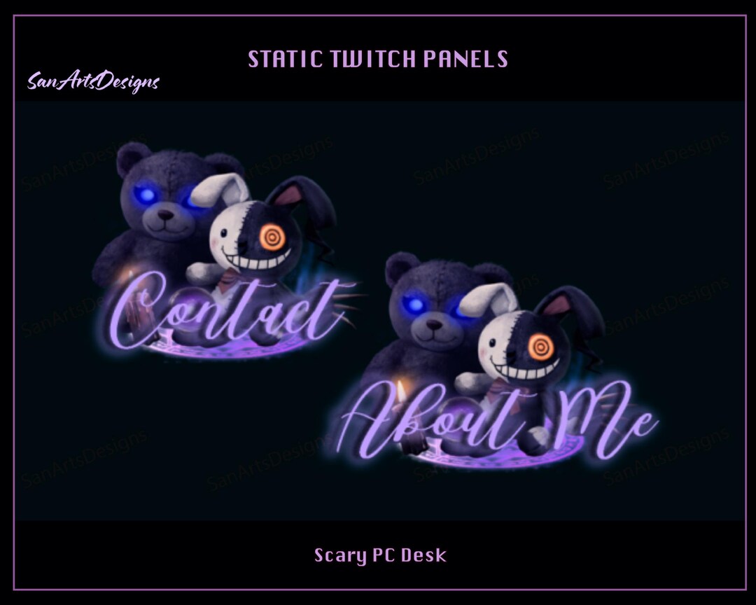 Scary Doll Static Twitch Panels, Scary Twitch Panels, Spook Twitch ...