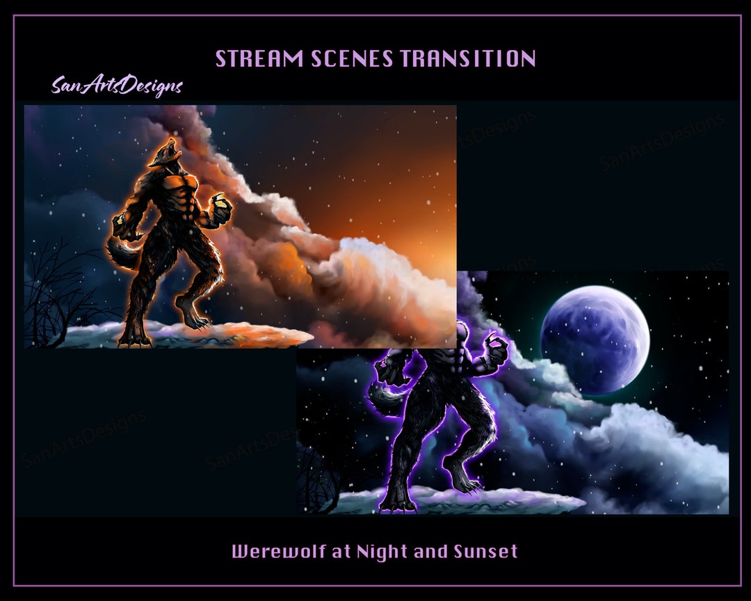 Lonely Werewolf Stream Scene Transition, Lonely Werewolf Twitch Stream ...