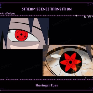 Shinobi Red Eyes Twitch Stream Scenes Transition, Ninja Red Eyes Twitch Stream Stinger for Streamer, OBS, Streamlabs