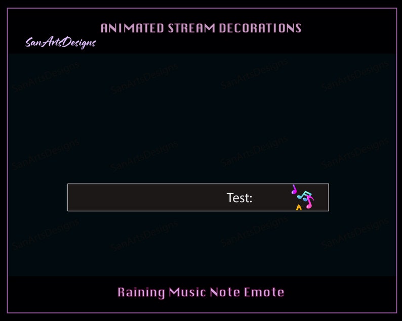 Msic Note Stream Raining Music Notes Animated Stream Decorations, Music Note Rain Twitch ...