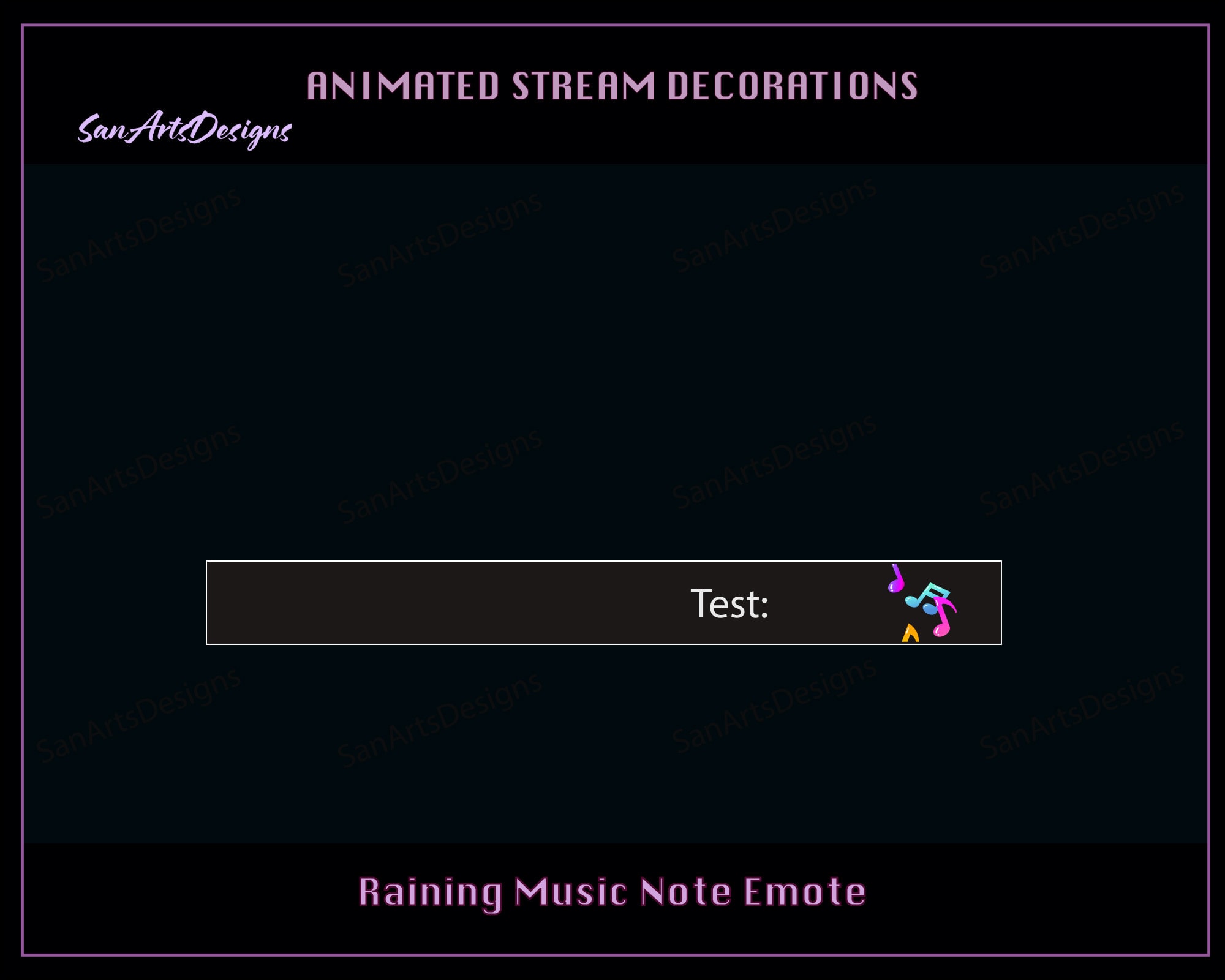 Notmes Streamer Raining Music Notes Animated Stream Decorations, Music Note Rain Twitch ...