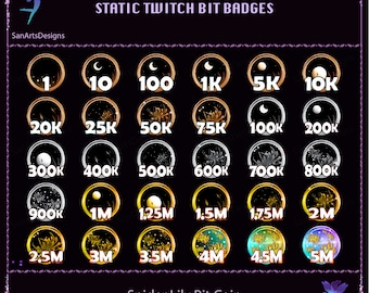 Spinne Lilien Münzen Twitch Bit Badges, Spinne Lilie Münze Twitch Bit Badges, Spinne Lilie Münze Kawaii Sub Bit Badges für Streamer, Vtuber