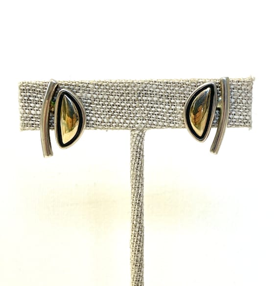 Vintage 925 Sterling Silver Stud Earrings - image 1