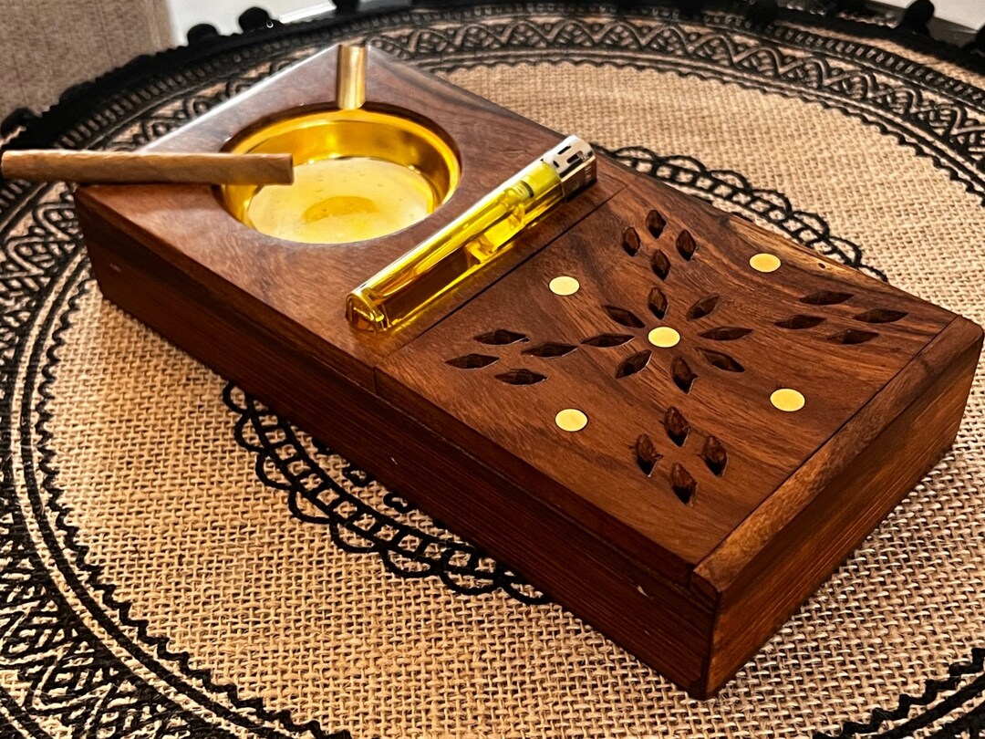 Cigar Box/cigarette Box Handmade Unique Cigar Case, Handcrafted Cigar ...