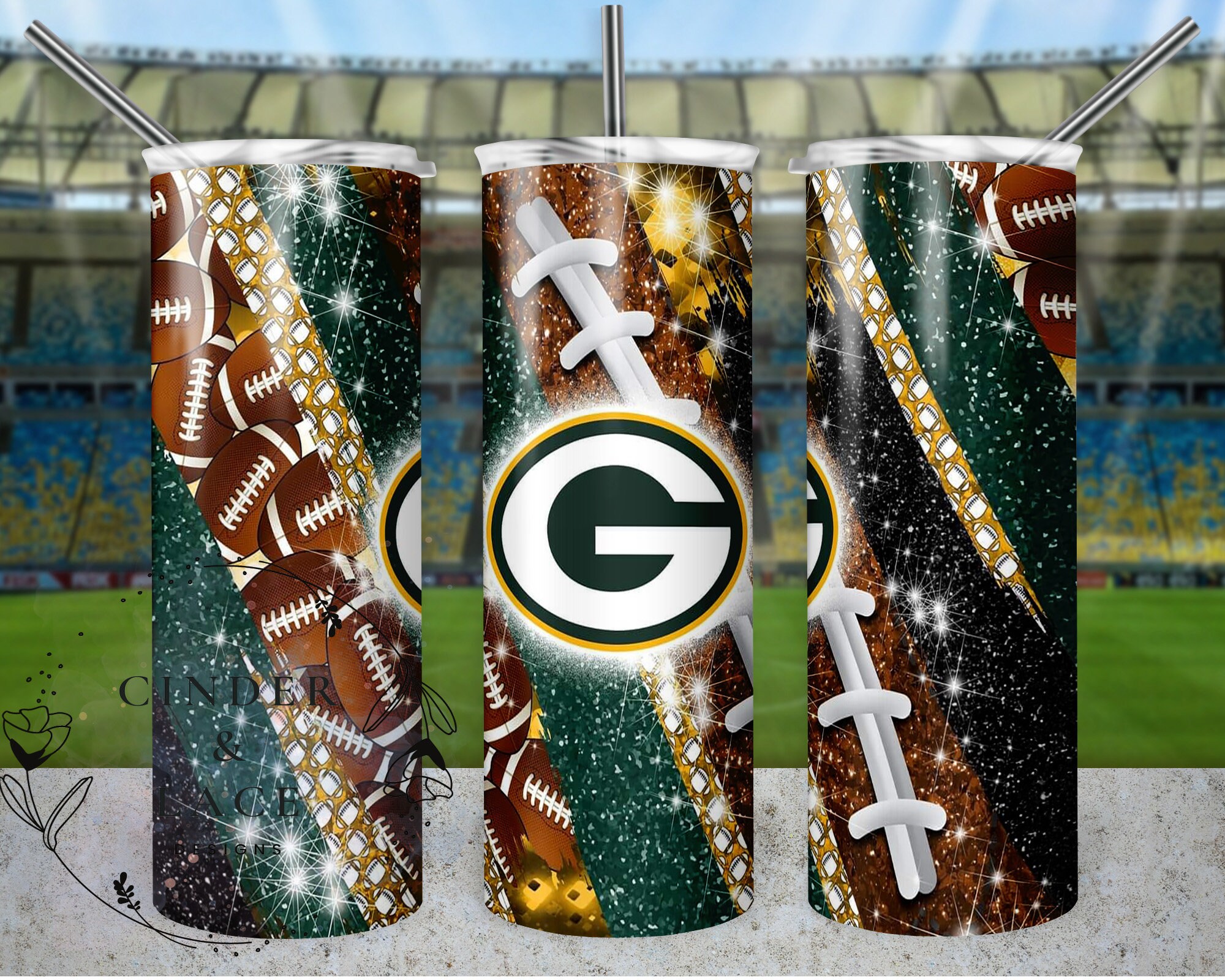 Green Bay Packers Tumbler — Sontia's Designs