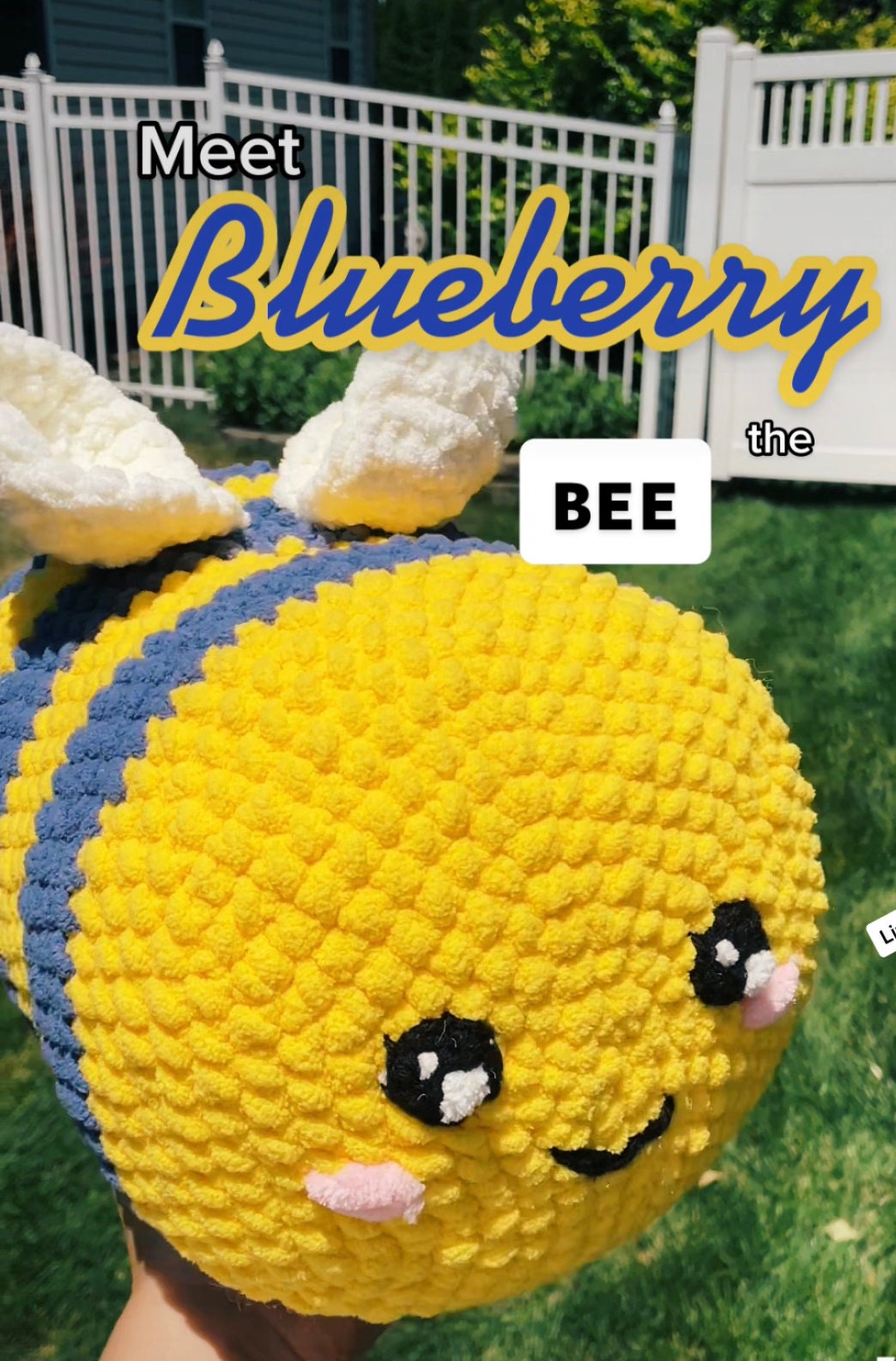 Giant Crochet Bee Pattern - Etsy