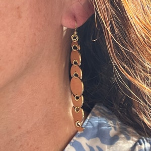 Luna Earring: Gold | Moon phases | BOHO | Dangle earring | Vacation|  Festival | Bridesmaids gift| Moon | Celestial | handmade earrings