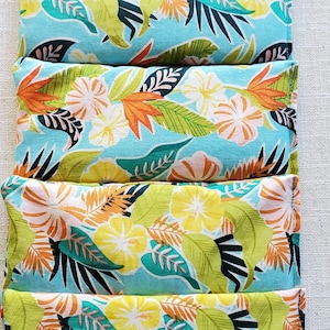 Therapeutic Hot Cold Pad | Headache Pillow | Tropical Print | Cotton Organic Millet | Pain Relief Hot Cool Pack | Spa Day | Self Care